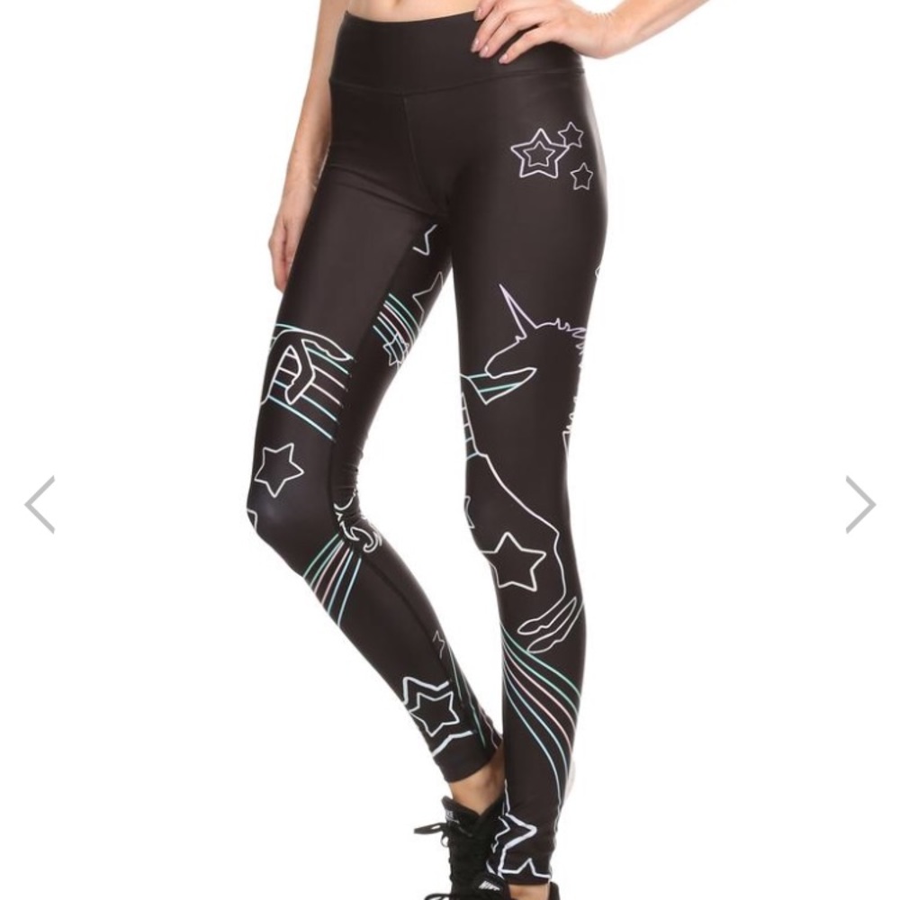 POPRAGEOUS Black Unicorn 🦄 Dream Leggings